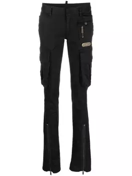 Dsquared2 джинсы скинни с карманами, черный