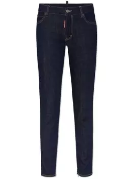 DSQUARED2 джинсы скинни с контрастной строчкой, синий