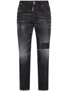 Dsquared2 джинсы скинни с нашивкой, черный