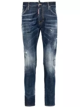 Dsquared2 джинсы скинни с заниженной талией, синий