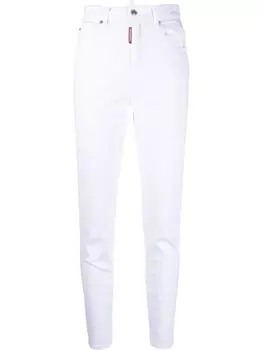 DSQUARED2 джинсы скинни с завышенной талией, белый