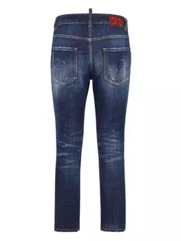 Dsquared2 джинсы скинни с завышенной талией, синий