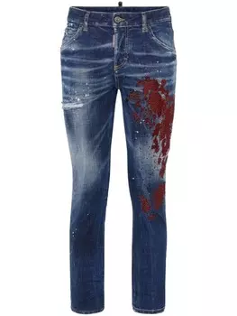 DSQUARED2 джинсы скинни, синий