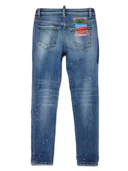 Dsquared2 джинсы скинни средней посадки, синий