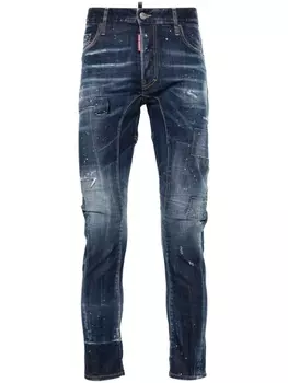 Dsquared2 джинсы скинни Tidy Biker, синий