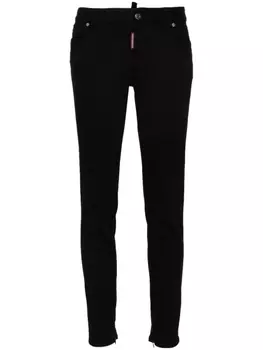 Dsquared2 джинсы скинни Twiggy средней посадки, черный