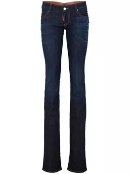 DSQUARED2 джинсы со вставками, синий