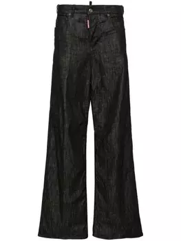 Dsquared2 джинсы Traveller средней посадки, широкие, черный