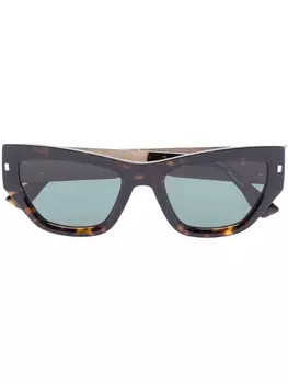Dsquared2 Eyewear солнцезащитные очки D2 Hype в оправе 'кошачий глаз', коричневый