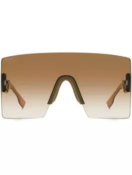 Dsquared2 Eyewear солнцезащитные очки DSQUARED2 EYEWEAR Hype в большой оправе, коричневый