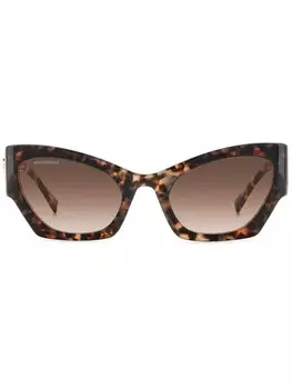 Dsquared2 Eyewear солнцезащитные очки DSQUARED2 EYEWEAR с эффектом черепаховой кожи, коричневый