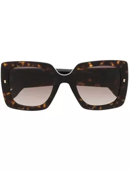 Dsquared2 Eyewear солнцезащитные очки в оправе черепаховой расцветки, коричневый