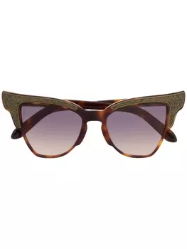Dsquared2 Eyewear солнцезащитные очки в оправе 'кошачий глаз', коричневый
