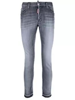 Dsquared2 faded skinny jeans, серый