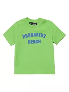 Dsquared2 футболка Beach с логотипом, зеленый