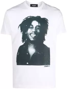 Dsquared2 футболка Bob Marley, белый