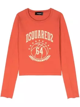 Dsquared2 футболка College Fit, оранжевый
