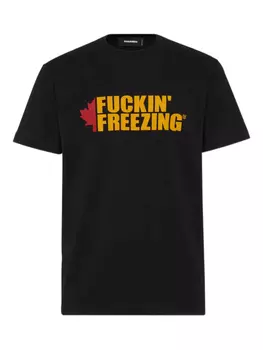 DSQUARED2 футболка Cool Fit Slogan, черный