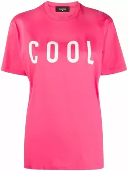 Dsquared2 футболка Cool с логотипом, розовый