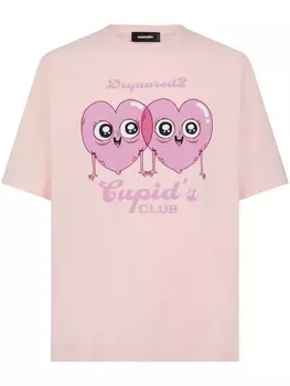 Dsquared2 футболка Cupid's Club, розовый