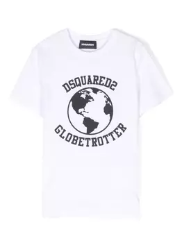 Dsquared2 футболка Globetrotter, белый