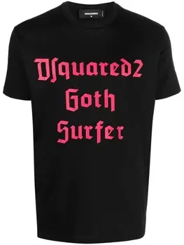 Dsquared2 футболка Goth Surfer с короткими рукавами, черный