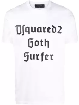 Dsquared2 футболка Goth Surfer с короткими рукавами, белый