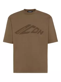 DSQUARED2 футболка Icon New Generation, коричневый