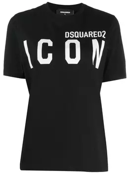 Dsquared2 футболка Icon с логотипом, черный