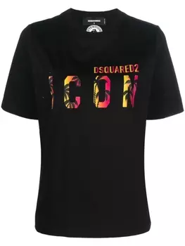 Dsquared2 футболка Icon с логотипом, черный