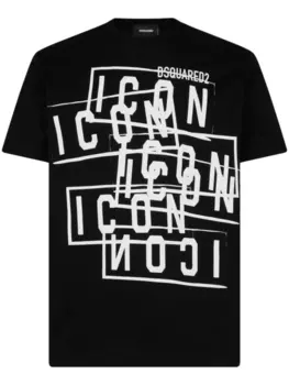 Dsquared2 футболка Icon с логотипом, черный