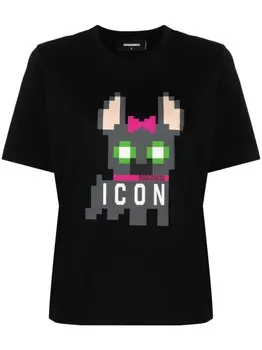 Dsquared2 футболка Icon с принтом, черный