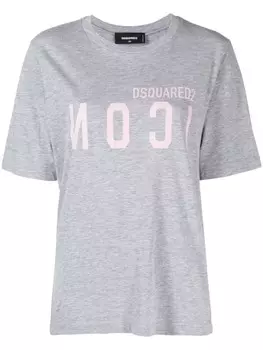 DSQUARED2 футболка Icon с принтом, серый