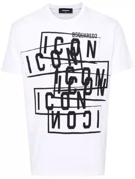 Dsquared2 футболка Icon Stamps, белый