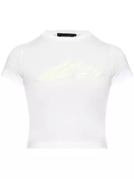 Dsquared2 футболка Icon укороченная из хлопка, белый