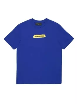 Dsquared2 футболка из джерси с логотипом, синий