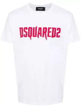 Dsquared2 футболка из хлопка с логотипом, белый