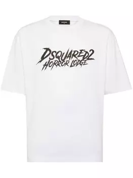 Dsquared2 футболка из хлопка с логотипом, белый