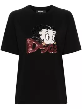 Dsquared2 футболка из коллаборации с Betty Boop, черный