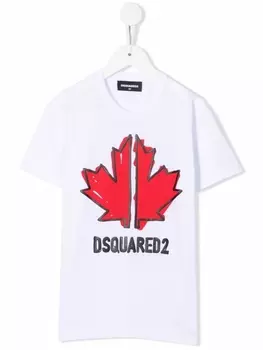 Dsquared2 футболка Maple Leaf, белый