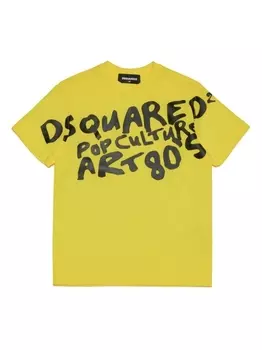 Dsquared2 футболка Pop Culture с логотипом, желтый