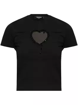 Dsquared2 футболка с аппликацией DSQUARED2, черный