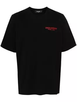 Dsquared2 футболка с фотопринтом, черный