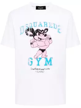 Dsquared2 футболка с графичным принтом, белый