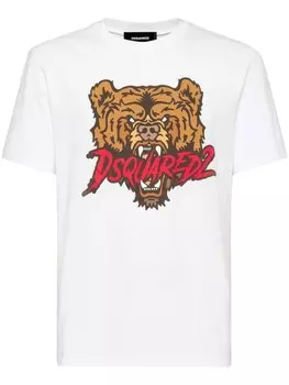 Dsquared2 футболка с графичным принтом, белый