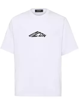 DSQUARED2 футболка с графичным принтом, белый