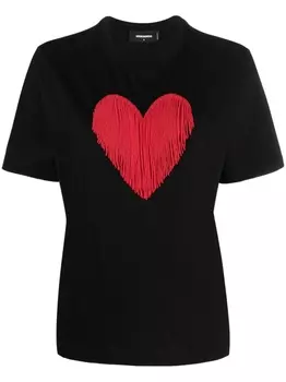 Dsquared2 футболка с графичным принтом, черный