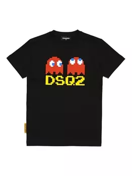 Dsquared2 футболка с графичным принтом, черный