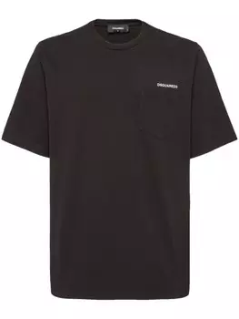 Dsquared2 футболка с графичным принтом, черный