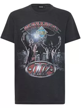 DSQUARED2 футболка с графичным принтом, черный